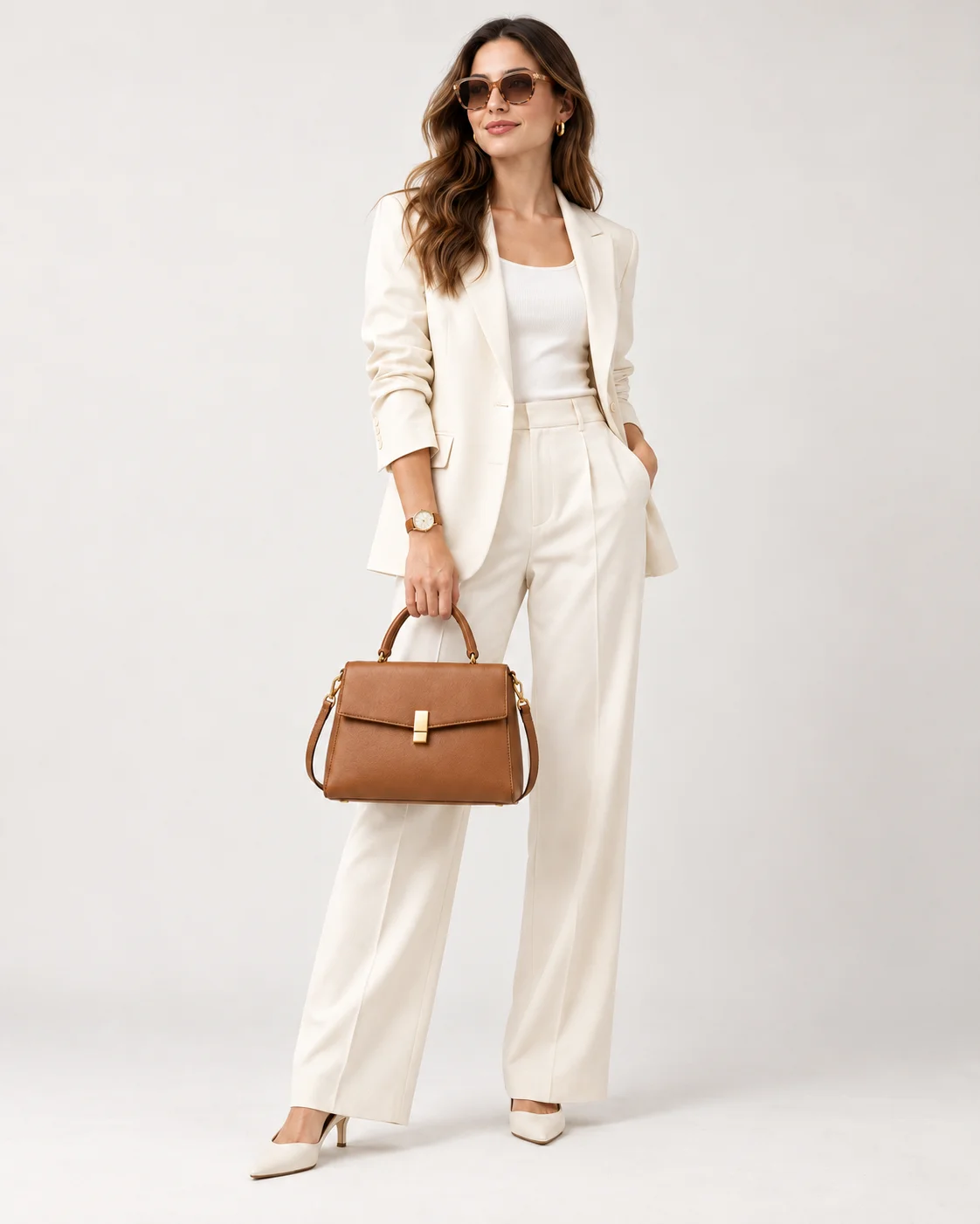 Editorial fashion model generated with realistic styling and authentic studio lighting