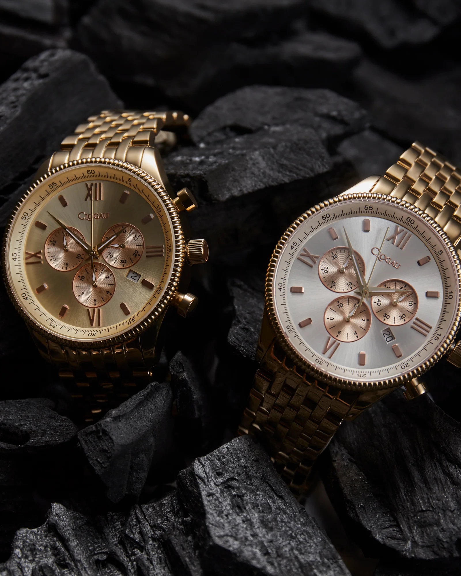 Luxury wristwatch after high-end commercial retouching, crystal cleanup, and dial enhancement
