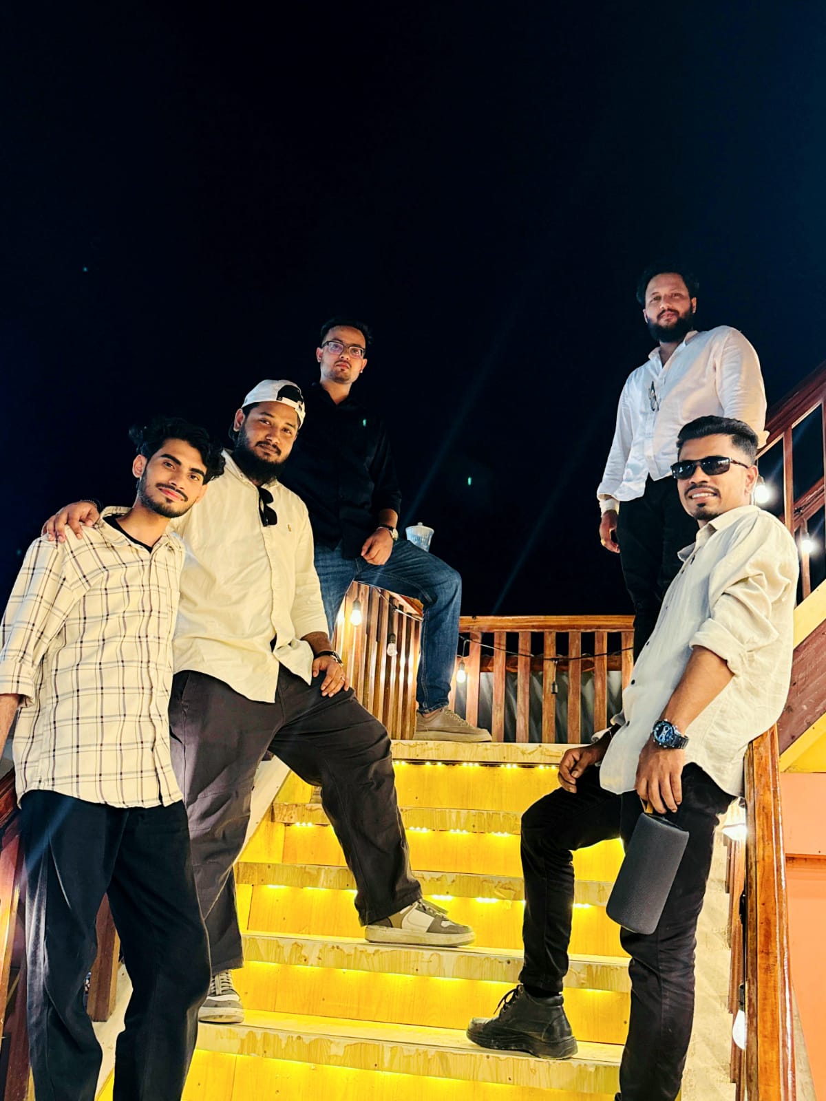 Studio Click House team gathered at Mawa Padma River at sunset